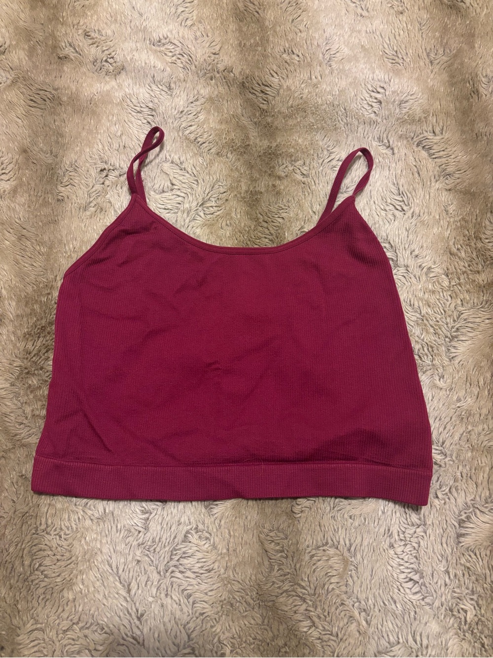 Small raspberry pink crop top
